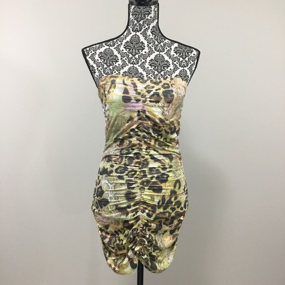 Daytrip Snakeskin & Cheetah Tube Top/Dress M - Picture 3 of 8